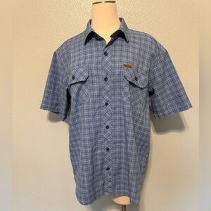 Orvis Blue Checkered Casual Shirt